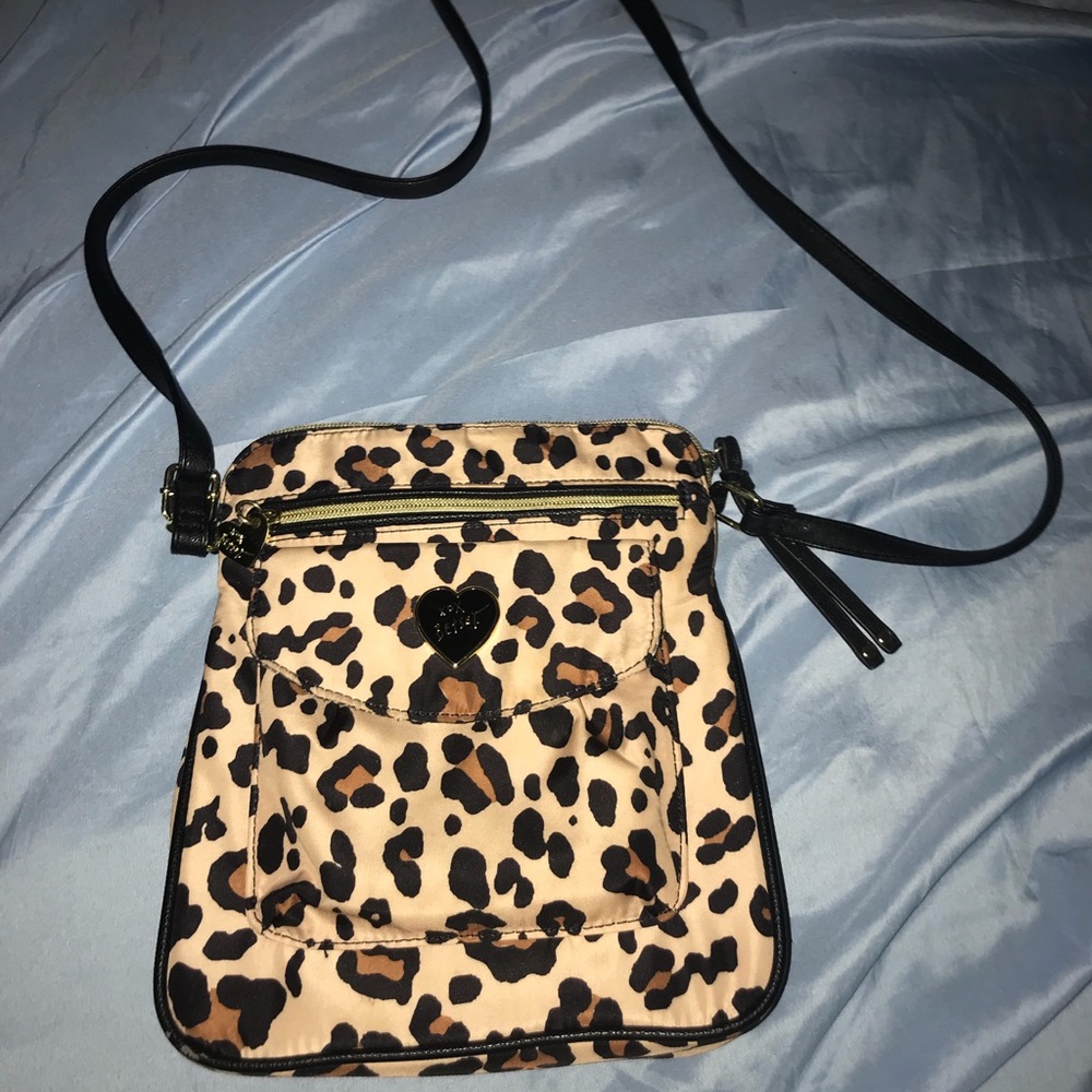 Betsey Johnson Leopard Cross Body Purse